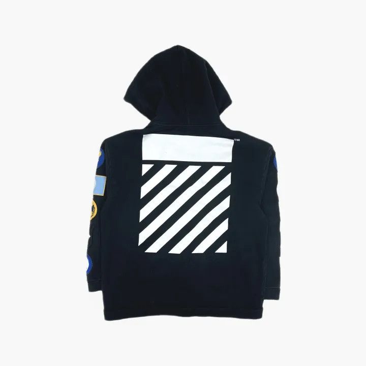 Off-White Off-White Black Detail Zip Hoodie for Men 0079 Size US M / EU 48-50 / 2 - 3 Thumbnail