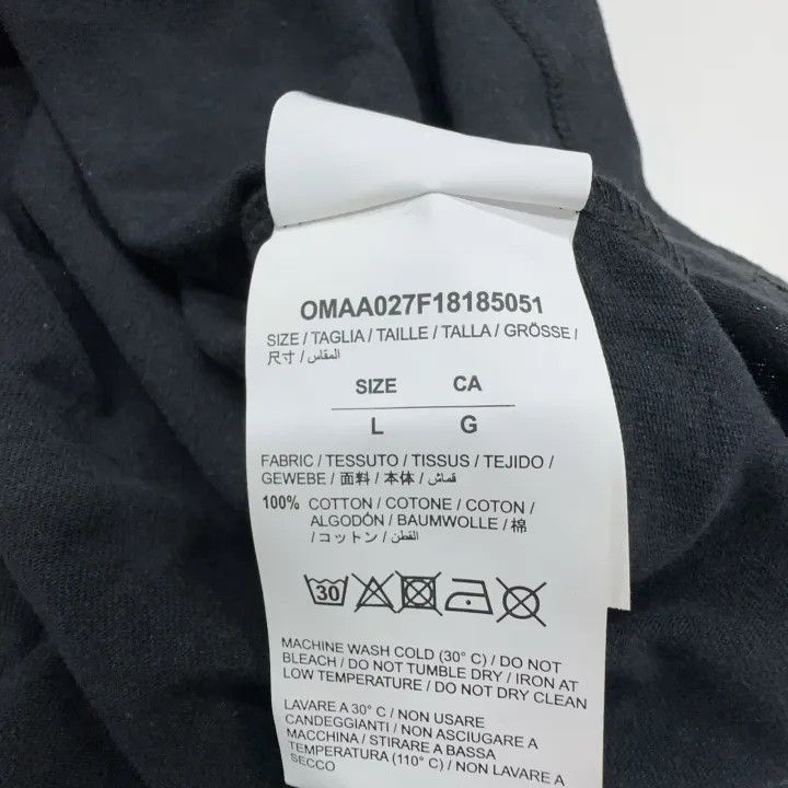 Off-White Off-White Black Logo Printed Short Sleeve T-Shirt 0079 Size US L / EU 52-54 / 3 - 3 Thumbnail