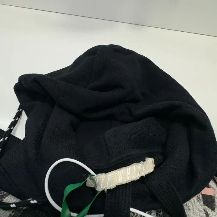 Off-White OFF-WHITE Black Hoodie with Graphic Print 0079 Size US XXS / EU 40 - 5 Thumbnail