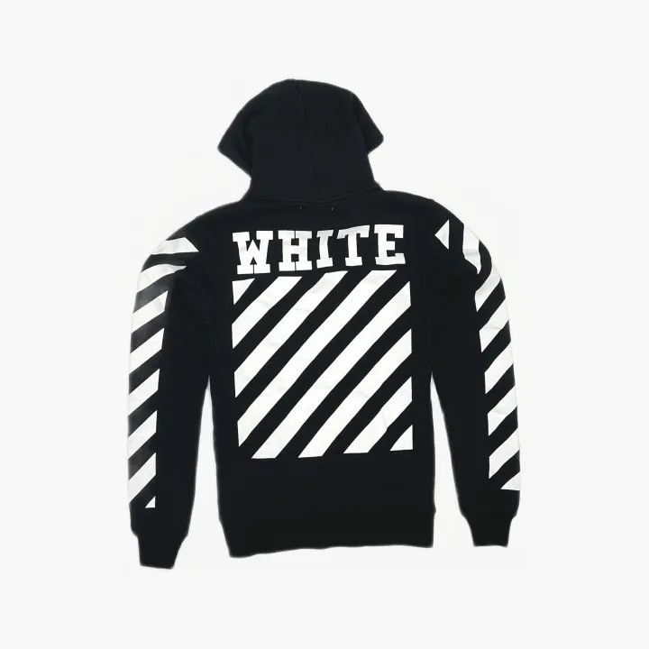 Off-White OFF-WHITE Black Hoodie with Graphic Print 0079 Size US XXS / EU 40 - 3 Thumbnail