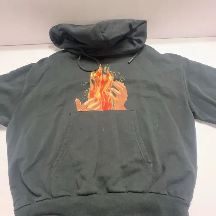 Off-White Off-White Black Flame Graphic Hoodie 0079 Size US S / EU 44-46 / 1 - 9 Thumbnail