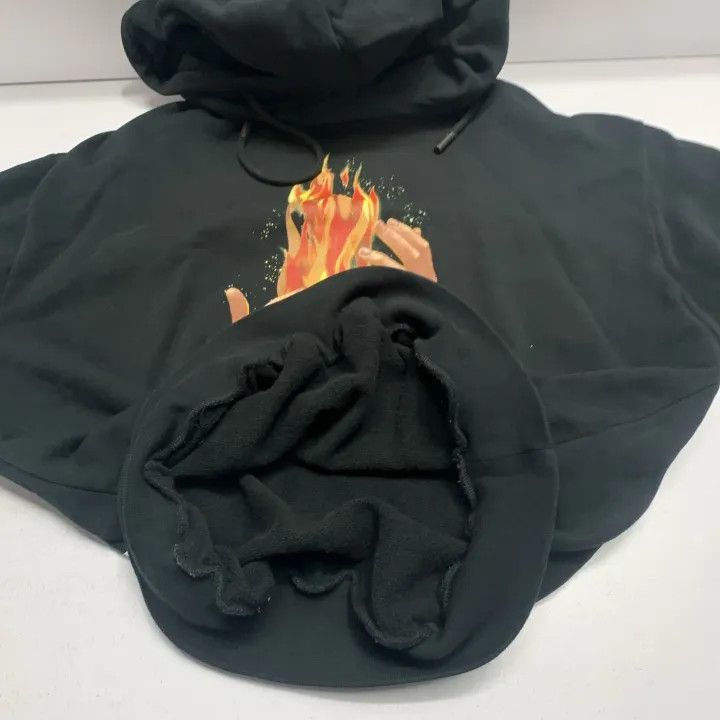 Off-White Off-White Black Flame Graphic Hoodie 0079 Size US S / EU 44-46 / 1 - 10 Thumbnail