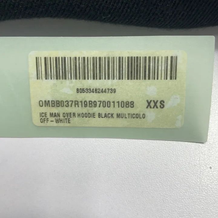 Off-White Off-White Black Loose-Fit Hoodie with Print 0079 Size US XXS / EU 40 - 6 Thumbnail