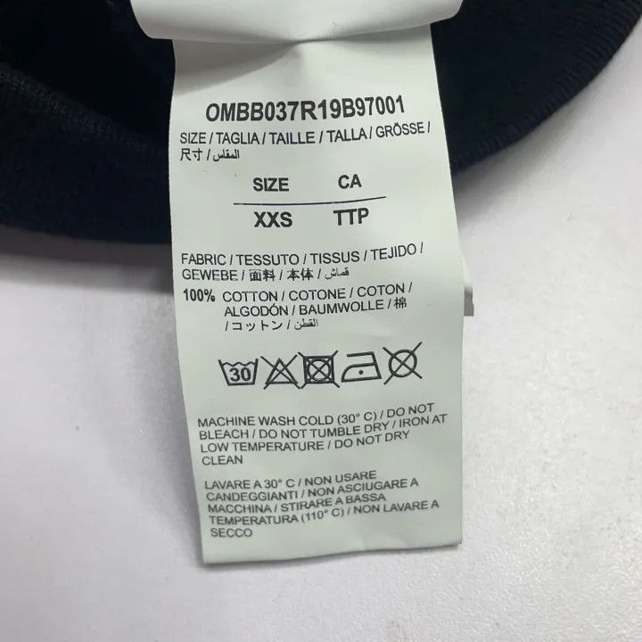 Off-White Off-White Black Loose-Fit Hoodie with Print 0079 Size US XXS / EU 40 - 5 Thumbnail