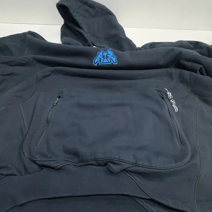 Off-White Nike x OFF-WHITE Black Logo Hoodie 0079 Size US XXL / EU 58 / 5 - 7 Thumbnail