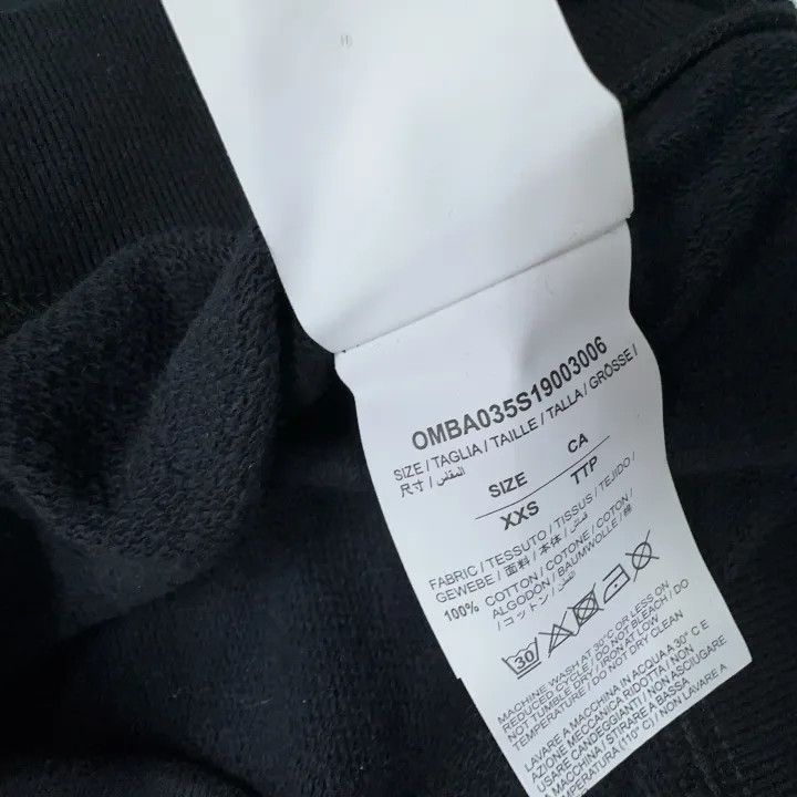 Off-White Off-White SS19 Black Long Sleeve Sweatshirt 0079 Size US XXS / EU 40 - 4 Thumbnail