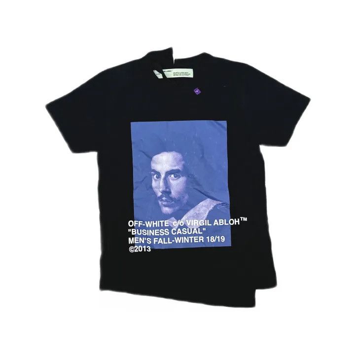 Off-White OFF-WHITE Portrait Print Crew Neck T-Shirt 0079 Size US XS / EU 42 / 0 - 2 Thumbnail