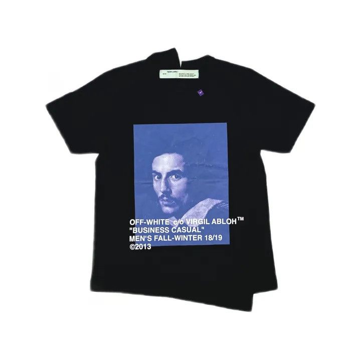 Off-White Off-White Graphic Face Print Black T-shirt 0079 Size US S / EU 44-46 / 1 - 2 Thumbnail