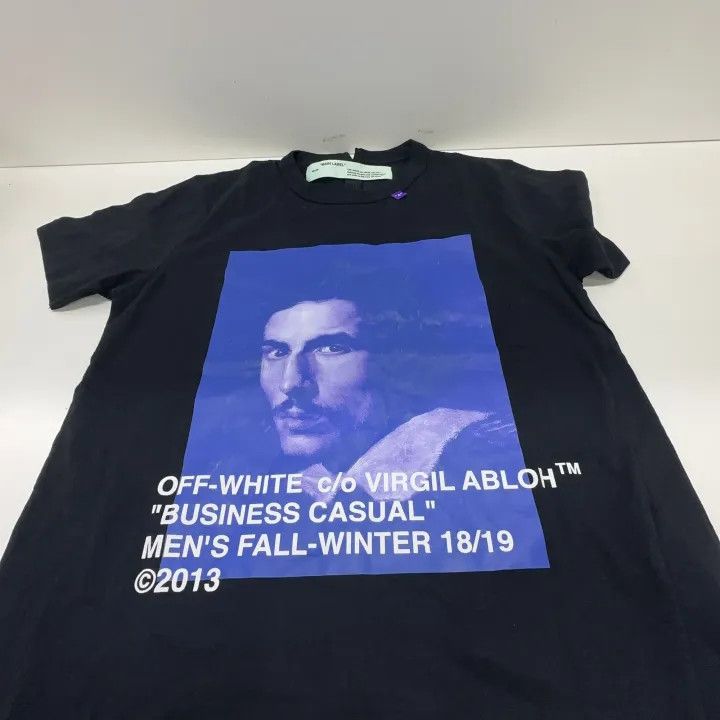 Off-White Off-White Graphic Face Print Black T-shirt 0079 Size US S / EU 44-46 / 1 - 7 Thumbnail