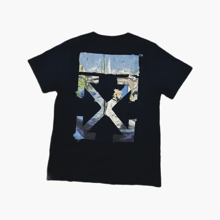 Off-White Off-White Artistic Arrow Graphic Black T-Shirt 0079 Size US XXS / EU 40 - 3 Thumbnail