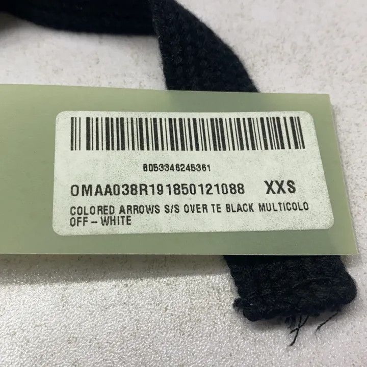 Off-White Off-White Artistic Arrow Graphic Black T-Shirt 0079 Size US XXS / EU 40 - 5 Thumbnail
