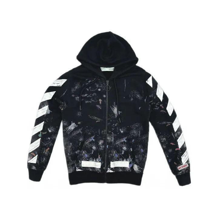 Off-White Off-White Galaxy Brush Hoodie for Men 0079 Size US XXS / EU 40 - 2 Thumbnail