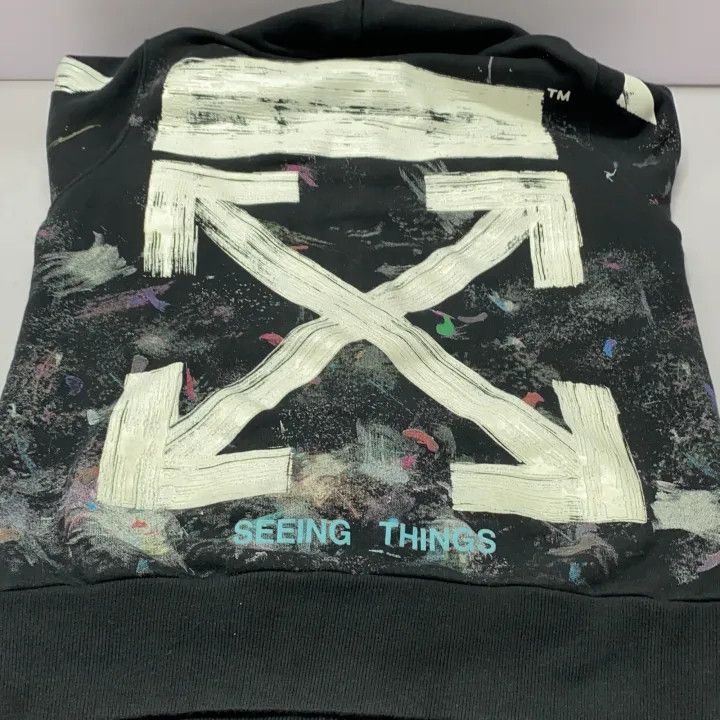 Off-White Off-White Galaxy Brush Hoodie for Men 0079 Size US XXS / EU 40 - 11 Thumbnail