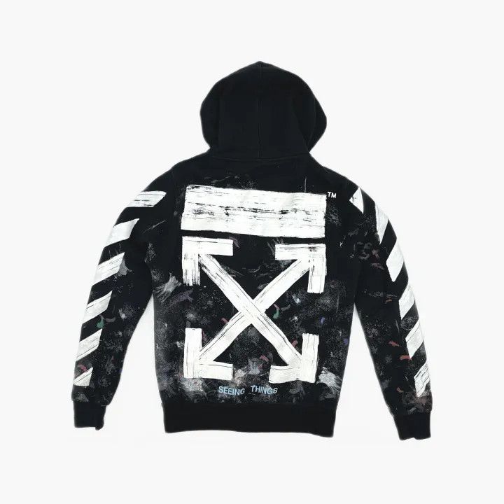 Off-White Off-White Galaxy Brush Hoodie for Men 0079 Size US XXS / EU 40 - 3 Thumbnail