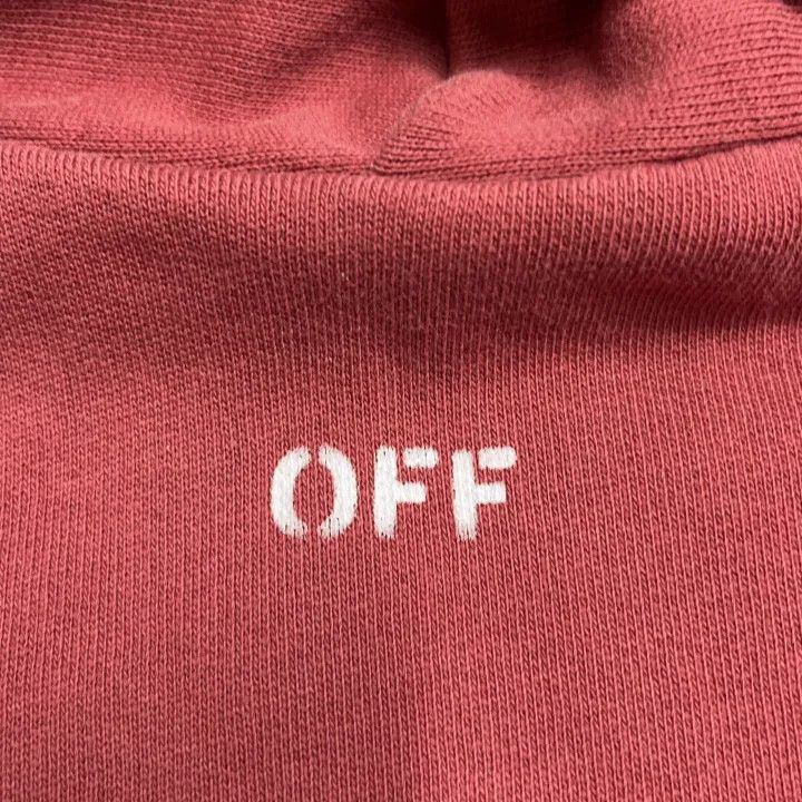 Off-White Off-White Casual Comfortable Hoodie in Deep Red 0079 Size US M / EU 48-50 / 2 - 9 Thumbnail