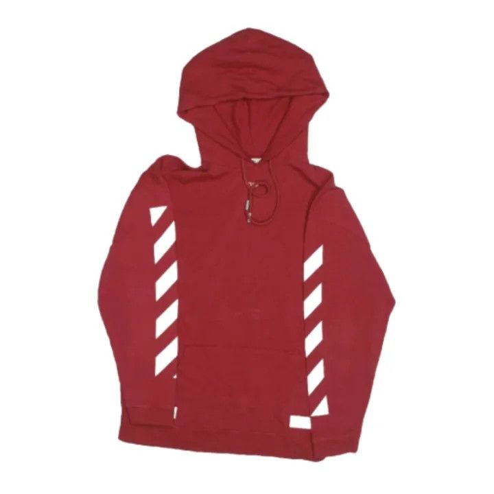 Off-White Off-White Casual Comfortable Hoodie in Deep Red 0079 Size US M / EU 48-50 / 2 - 2 Thumbnail