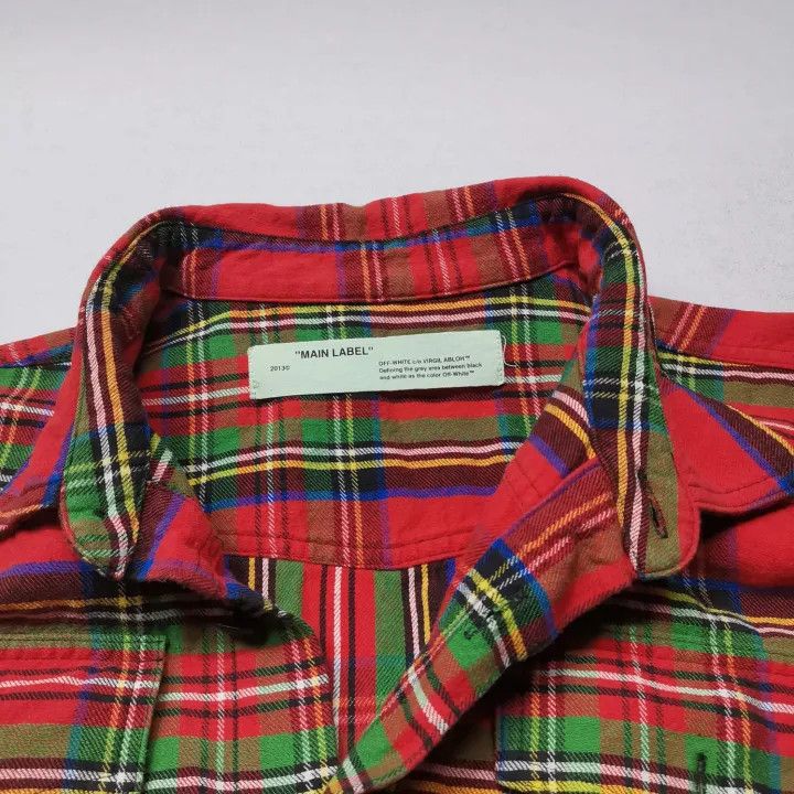 Off-White Off-White Plaid Long Sleeve Shirt 0079 Size US S / EU 44-46 / 1 - 7 Thumbnail