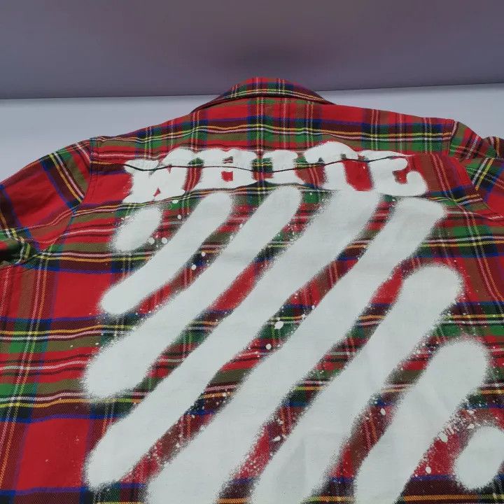 Off-White Off-White Plaid Long Sleeve Shirt 0079 Size US S / EU 44-46 / 1 - 6 Thumbnail