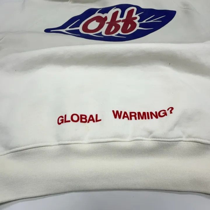Off-White Off-White Casual Hooded Sweatshirt in Cream 0079 Size US XS / EU 42 / 0 - 10 Thumbnail