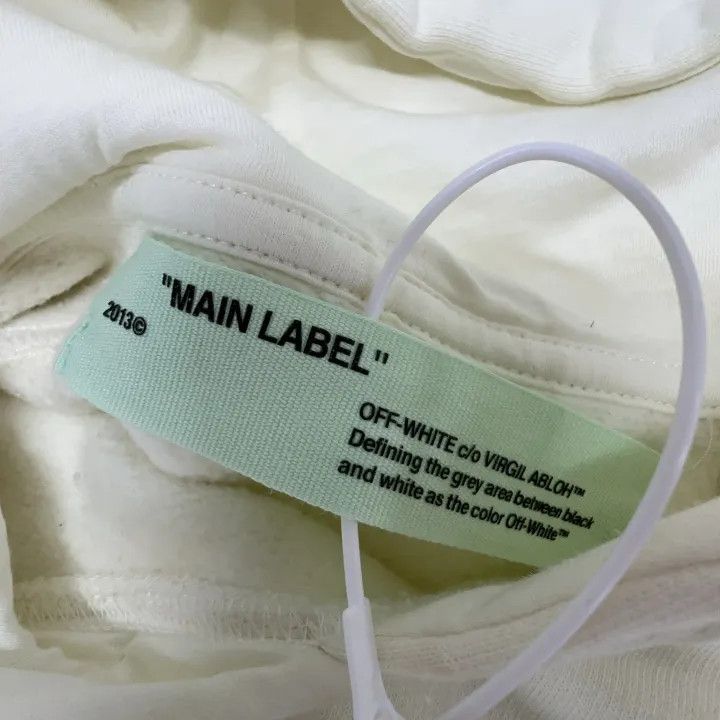 Off-White Off-White Casual Hooded Sweatshirt in Cream 0079 Size US XS / EU 42 / 0 - 5 Thumbnail
