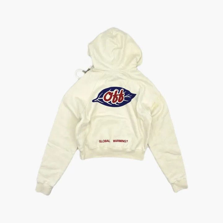 Off-White Off-White Casual Hooded Sweatshirt in Cream 0079 Size US XS / EU 42 / 0 - 3 Thumbnail