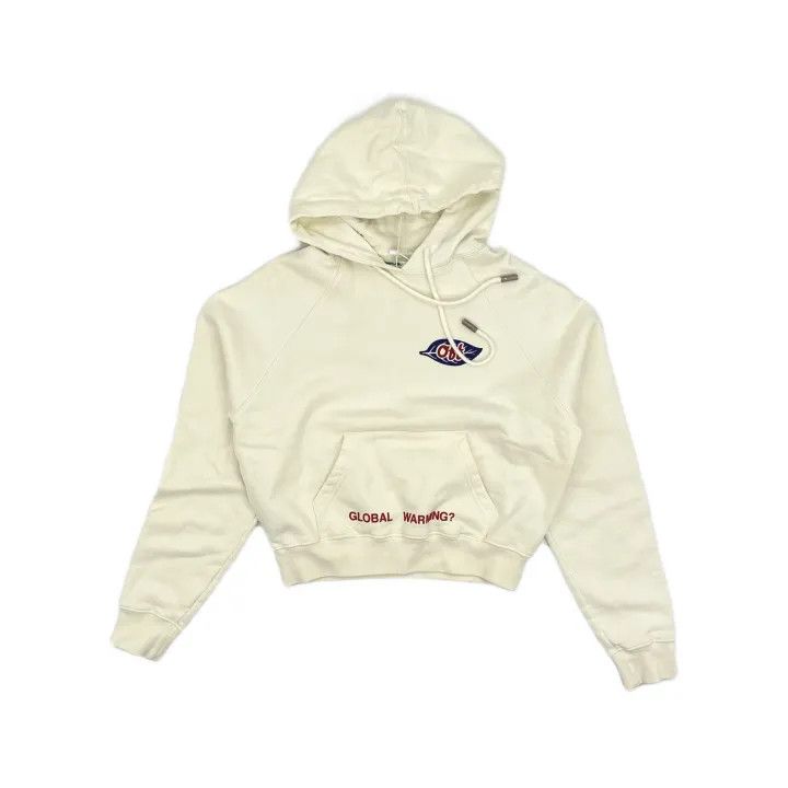 Off-White Off-White Casual Hooded Sweatshirt in Cream 0079 Size US XS / EU 42 / 0 - 2 Thumbnail