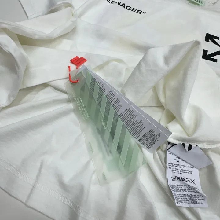 Off-White Off-White White "Teenager" Graphic T-Shirt 0079 Size US XS / EU 42 / 0 - 6 Thumbnail