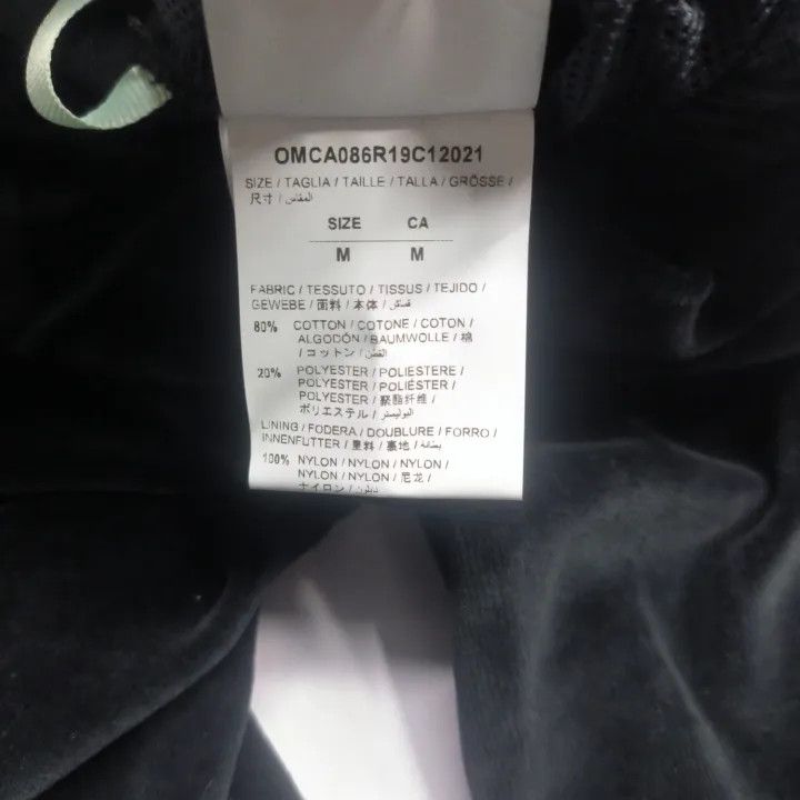 Off-White Off-White Black Velvet Track Pants for Men 0079 Size US 28 / EU 44 - 3 Thumbnail