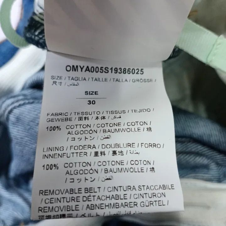 Off-White Off-White Minimalist Letter Print Denim Pants 0079 Size US 30 / EU 46 - 4 Thumbnail