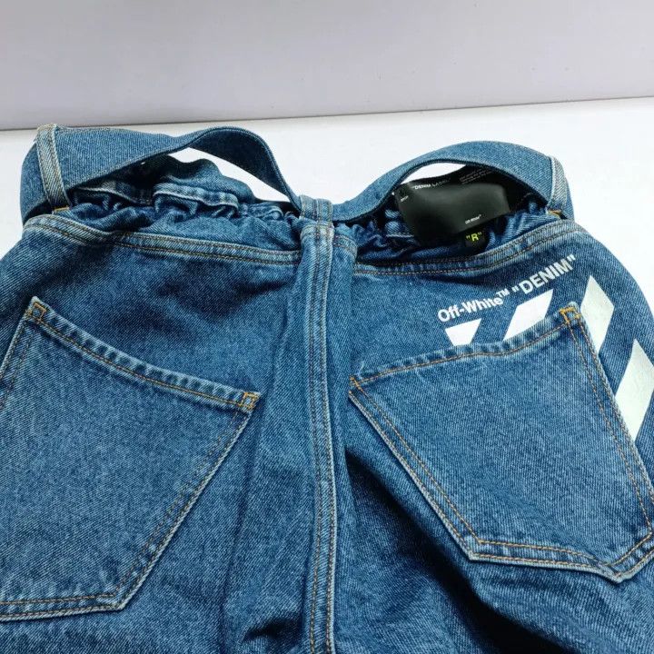 Off-White Off-White Minimalist Letter Print Denim Pants 0079 Size US 30 / EU 46 - 5 Thumbnail