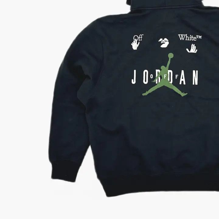 Off-White Jordan x OFF-WHITE Embroidered Hoodie 0079 Size US XXL / EU 58 / 5 - 5 Thumbnail