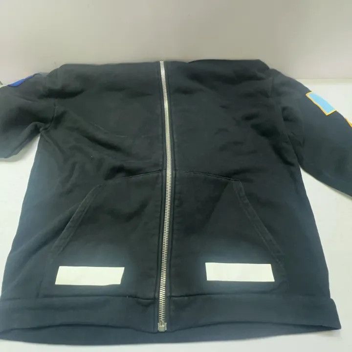 Off-White Off-White Black Hoodie with Patches 0079 Size US XXS / EU 40 - 10 Thumbnail