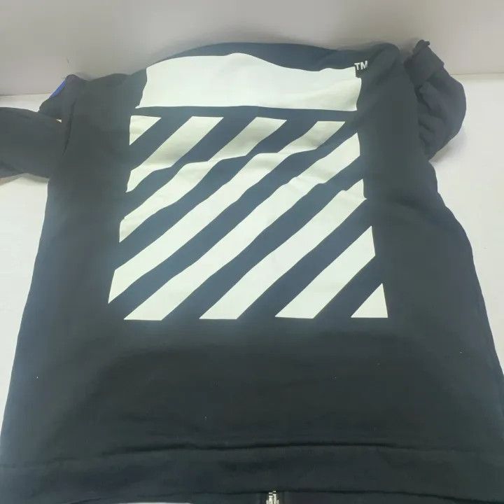 Off-White Off-White Black Hoodie with Patches 0079 Size US XXS / EU 40 - 12 Thumbnail