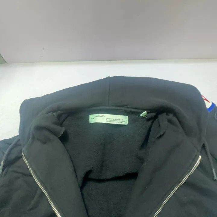 Off-White Off-White Black Hoodie with Patches 0079 Size US XXS / EU 40 - 7 Thumbnail