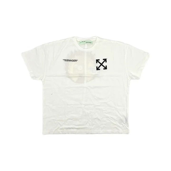 Off-White OFF-WHITE White "Teenager" Graphic T-Shirt 0079 Size US XS / EU 42 / 0 - 2 Thumbnail