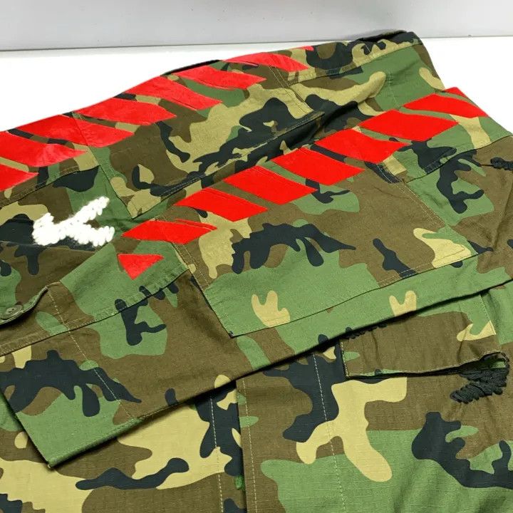 Off-White Off-White Camo Tie Band Shirt Jacket 0079 Size US XS / EU 42 / 0 - 9 Thumbnail