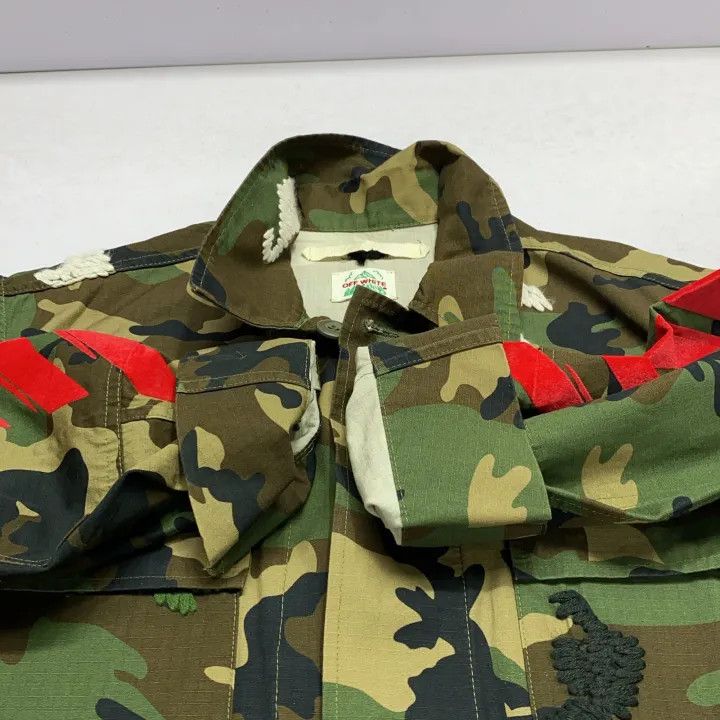 Off-White Off-White Camo Tie Band Shirt Jacket 0079 Size US XS / EU 42 / 0 - 7 Thumbnail