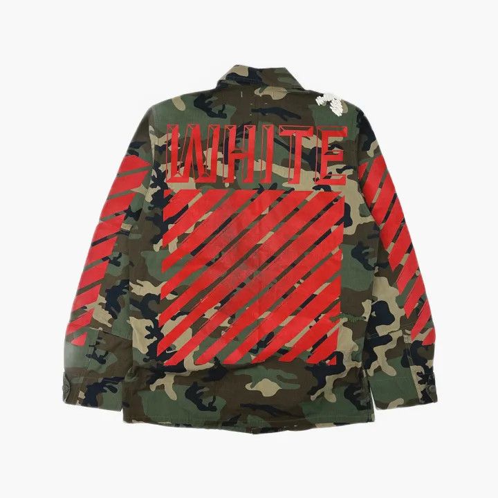 Off-White Off-White Camo Tie Band Shirt Jacket 0079 Size US XS / EU 42 / 0 - 3 Thumbnail
