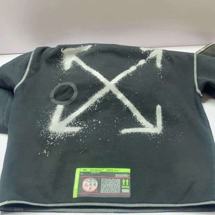 Off-White Nike x OFF-WHITE Black Graphic Hoodie 0079 Size US S / EU 44-46 / 1 - 19 Thumbnail