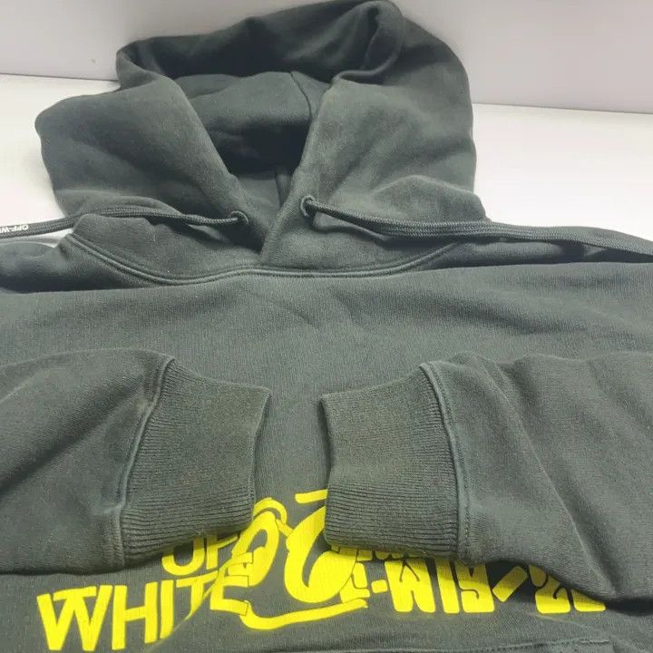 Off-White Off-White Black Printed Long Sleeve Hoodie 0079 Size US XXS / EU 40 - 9 Thumbnail
