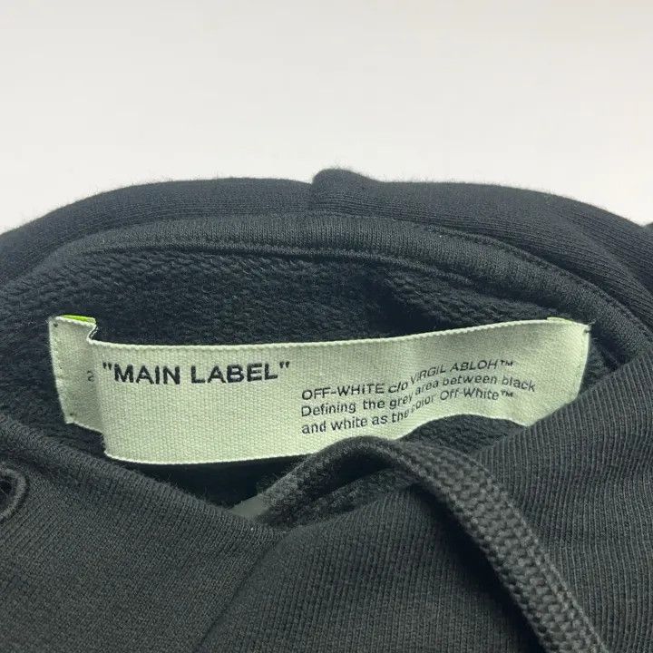 Off-White Off-White Black Printed Long Sleeve Hoodie 0079 Size US XXS / EU 40 - 4 Thumbnail