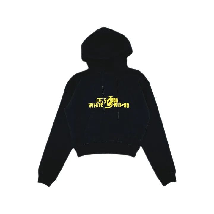 Off-White Off-White Black Printed Long Sleeve Hoodie 0079 Size US XXS / EU 40 - 2 Thumbnail