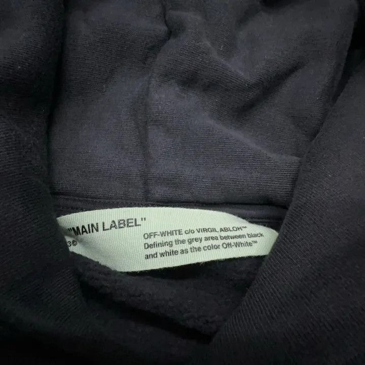 Off-White Off-White Black Long Sleeve Hoodie 0079 Size US XXS / EU 40 - 3 Thumbnail