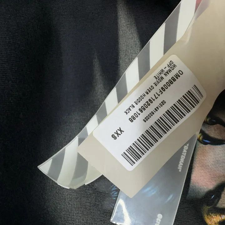 Off-White Off-White Black Long Sleeve Hoodie 0079 Size US XXS / EU 40 - 2 Thumbnail