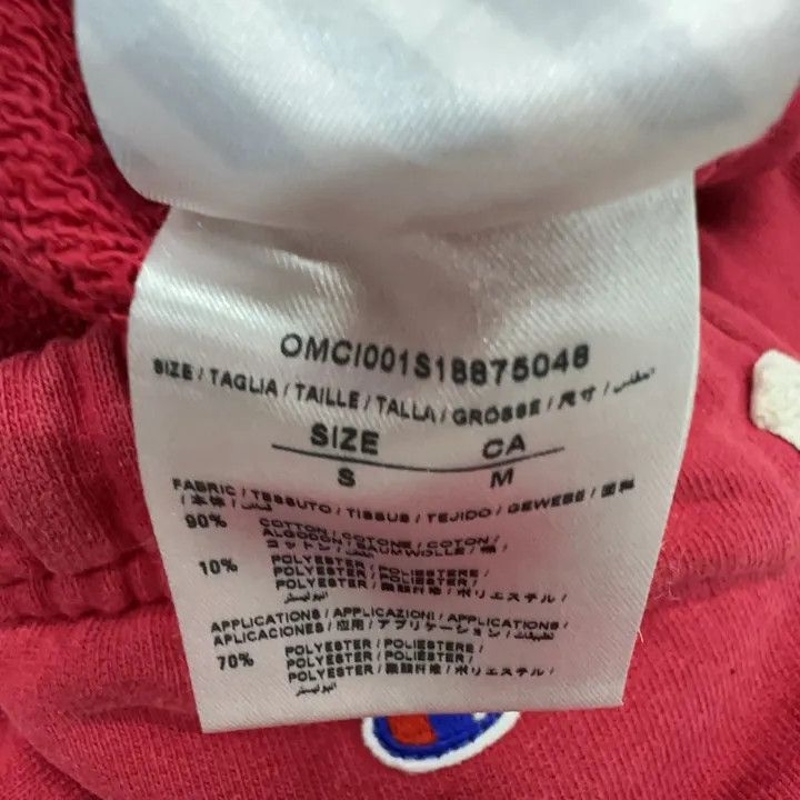 Off-White OFF-WHITE x Champion Red Logo Embroidered Shorts 0079 Size US 26 / EU 42 - 3 Thumbnail