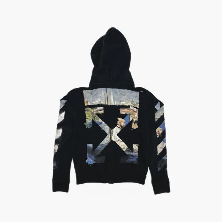 Off-White Off-White Black Arrow Graphic Zip Hoodie 0079 Size US XXS / EU 40 - 3 Thumbnail