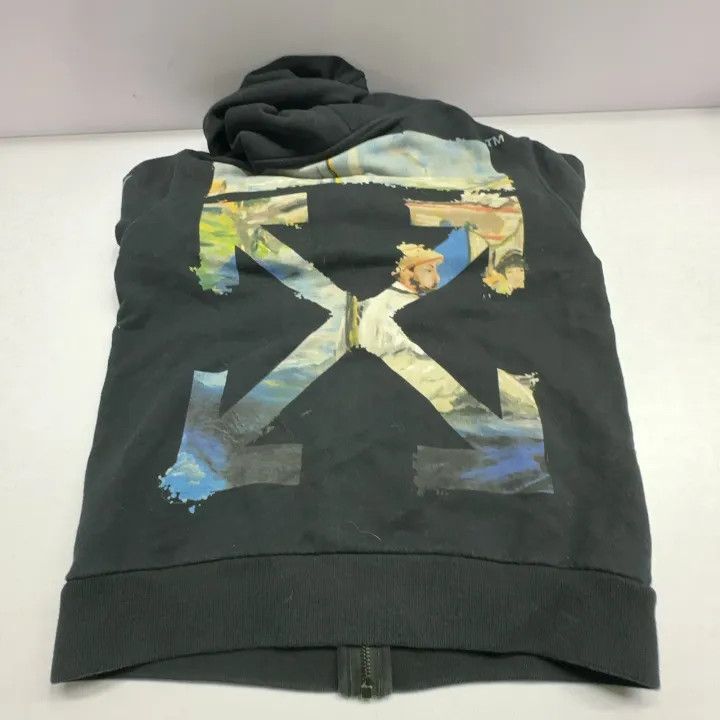 Off-White Off-White Black Arrow Graphic Zip Hoodie 0079 Size US XXS / EU 40 - 14 Thumbnail
