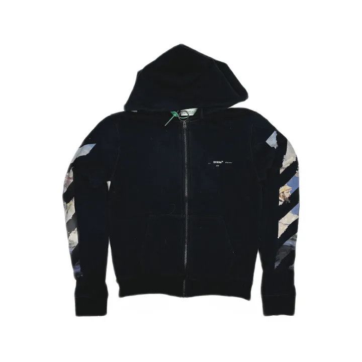 Off-White Off-White Black Arrow Graphic Zip Hoodie 0079 Size US XXS / EU 40 - 2 Thumbnail