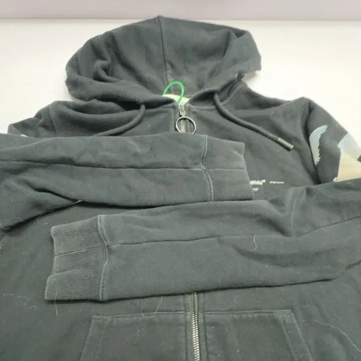 Off-White Off-White Black Arrow Graphic Zip Hoodie 0079 Size US XXS / EU 40 - 10 Thumbnail