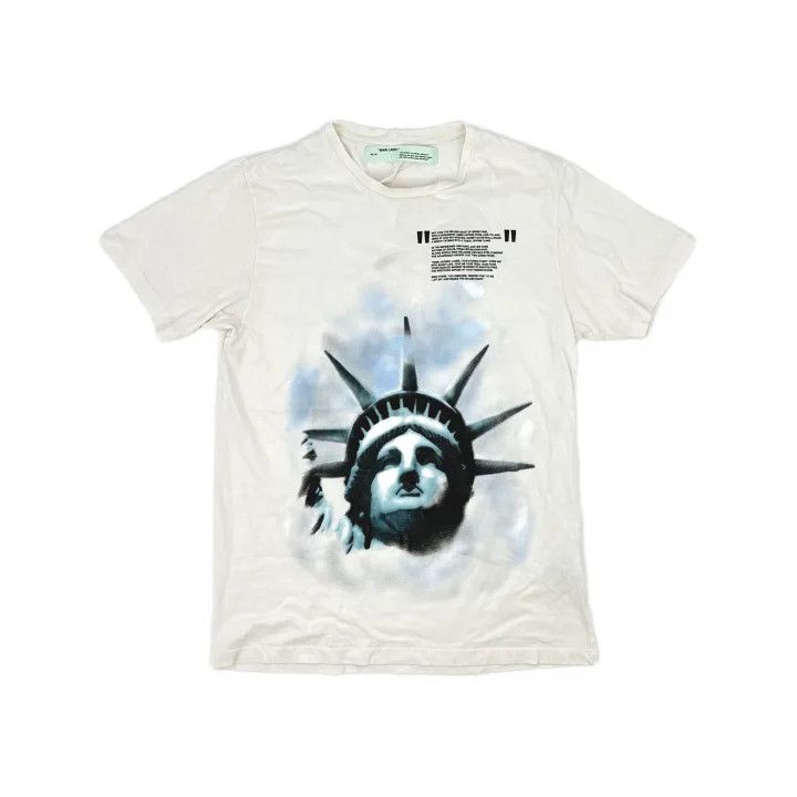Off-White OFF-WHITE Liberty Print Cotton Short Sleeve T-shirt 0079 Size US XL / EU 56 / 4 - 2 Thumbnail